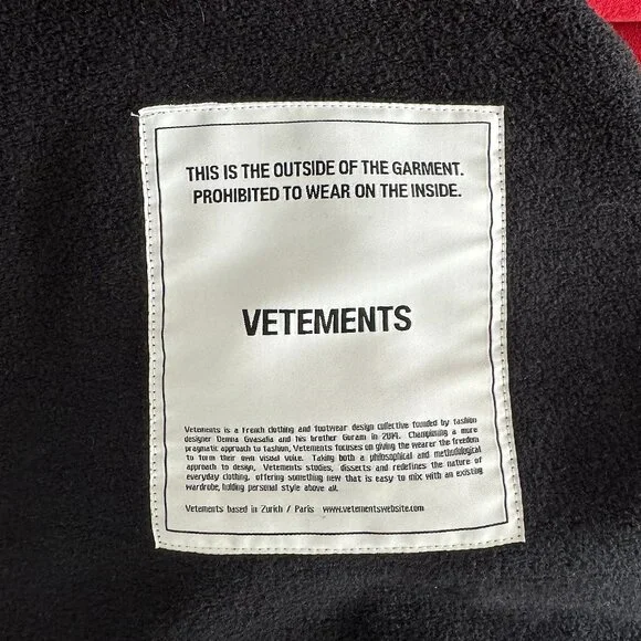 Vetements Hoodie Black for Women Size M - Picture 11 of 12